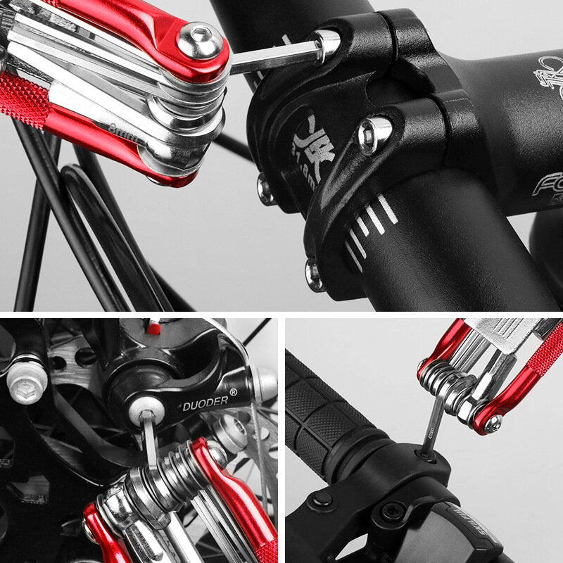 11 In 1  Multi-Function Bicycle Repair Tool Allen Wrench Slotted/Phillips Screwdriver Chain Cutter Bike Tools Kit Cycling Fishing