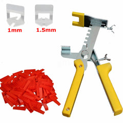 100/200Pcs 1.0mm 1.5mm White Ceramic Tile Leveling System Clip Tiling Accessibility Spacer Plastic Clip