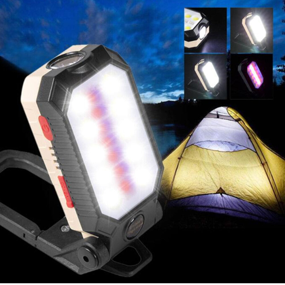 LEDs Ultra Bright Foldable Camping Lamp Super Bright Portable Survival Lanterns With Magnet Bracket Outdoor Waterproof Emergency Work Light