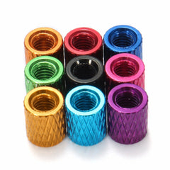 M3AS1 10Pcs M3 6mm Knurled Standoff Aluminum Alloy Anodized Spacer