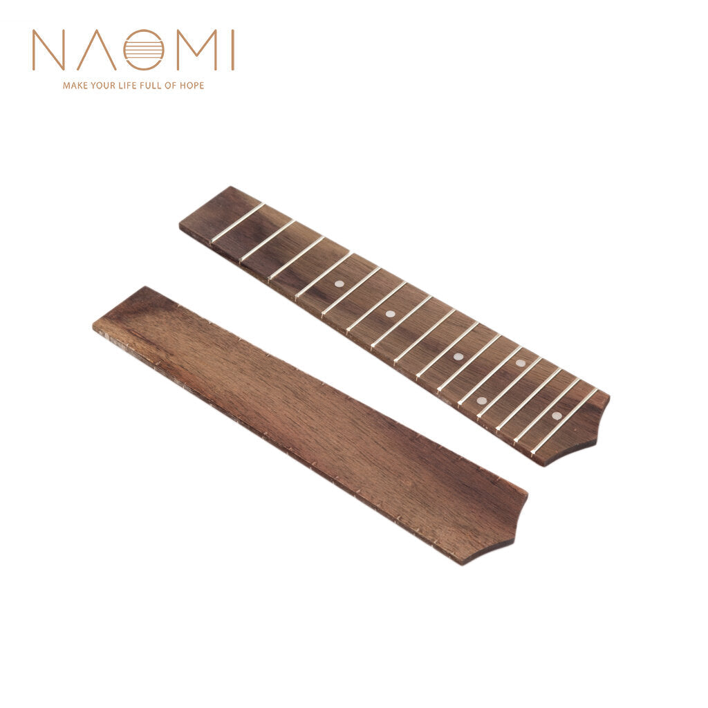 Ukulele Fretboard 21" Ukulele Fretboard Fingerboard 15 Frets Rosewood For Soprano Ukulele Guitar Parts Accessories