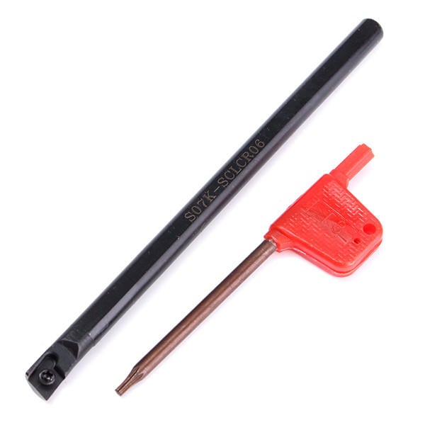Lathe Boring Bar Turning Holder with 10pcs CCMT060204-HM Inserts