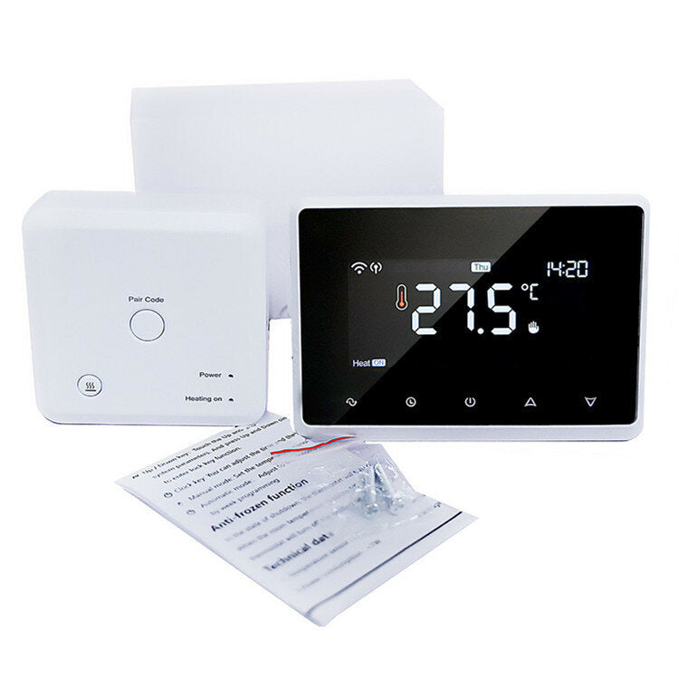 WiFi Smart LCD Touch Screen Floor Heating Wall Thermostat APP Remote Control Works with Alexa Google Home