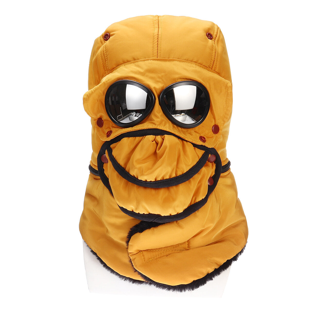 Men Women Thermal Winter Trapper Hat Face Mask Earflap Warmer Outdoor Warm Windproof Skiing Cap