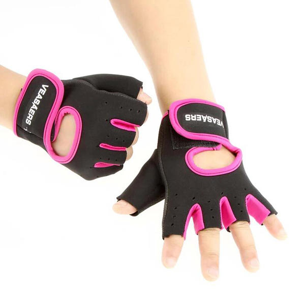 1 Pair Fitness Gloves Anti-slip Half Fingers Gloves Sport Exercise Training Gym Gloves