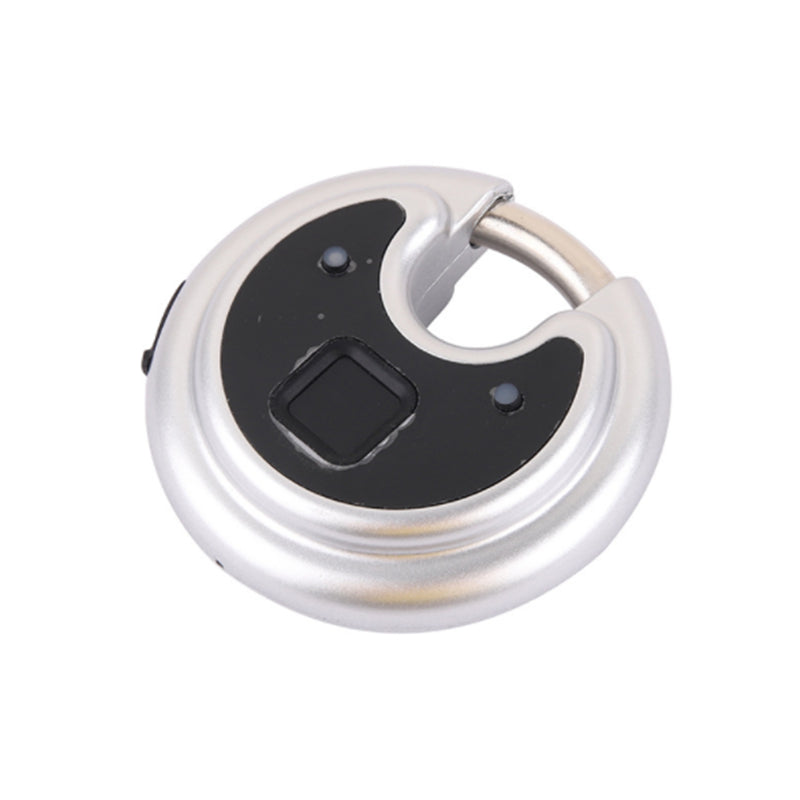 Smart Fingerprint Padlock Waterproof IP65 Discus Lock with Hardened Alloy Steel Anti-Cut Shackle One-Click Open No Need Key 0.5S Unlock USB Charging Anti-theft Lock