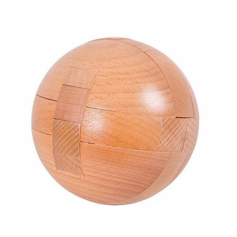 Brain Teaser Kong Ming Lock 3d Wooden Burr Puzzles Game Toy Bamboo Small Size Brain Teaser Intelligence Removal Assembly Toy For Teenagers And Adults