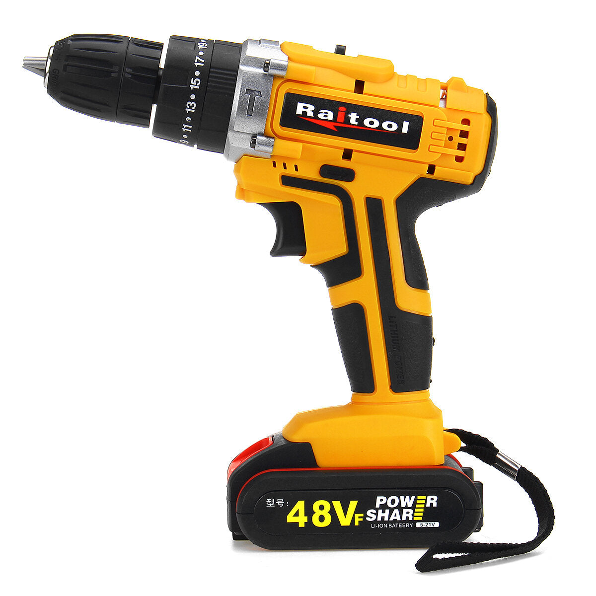 48VF Cordless Electric Impact Drill Rechargeable 3/8 inch Drill Screwdriver