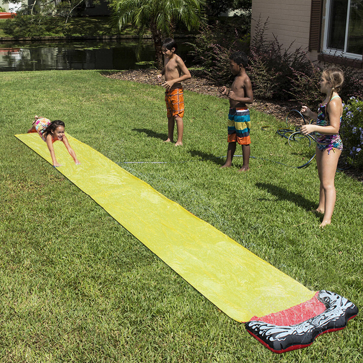 Single Sheet Sprinkler Surfboard Children's Waterslide Surfboard Outdoor Summer Water Play Toys