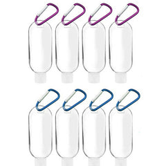 50ml 5 Pcs Clear Container Wall Hanging Soap Dispenser Bottle Portable Leak-proof Refillable Bottle Climbing Travel