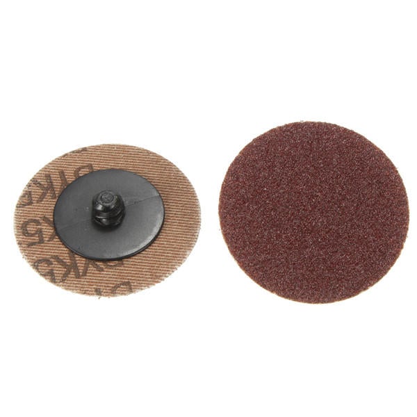 50pcs 2 Inch 80 Grit Roll Lock Sanding Disc Abrasive Pads
