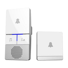 Wireless DoorBell 1 button 1 Receiver 110DB Sound Self Powered Waterproof Wireless DoorBell