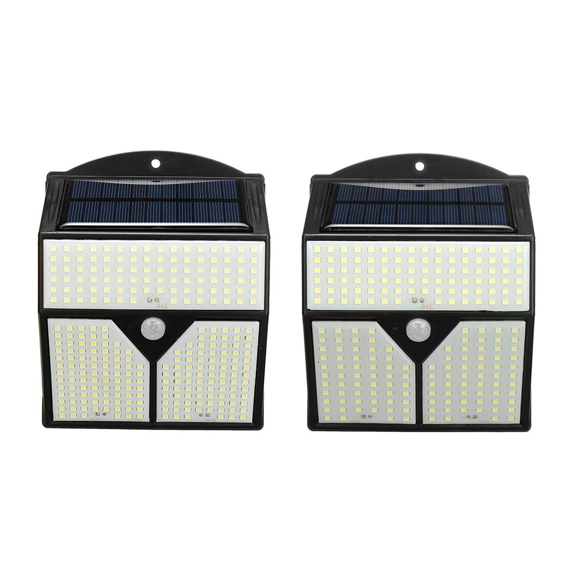 318/436LED Solar Wall Light Human Body Induction + Light Control IP65 Yard Garden