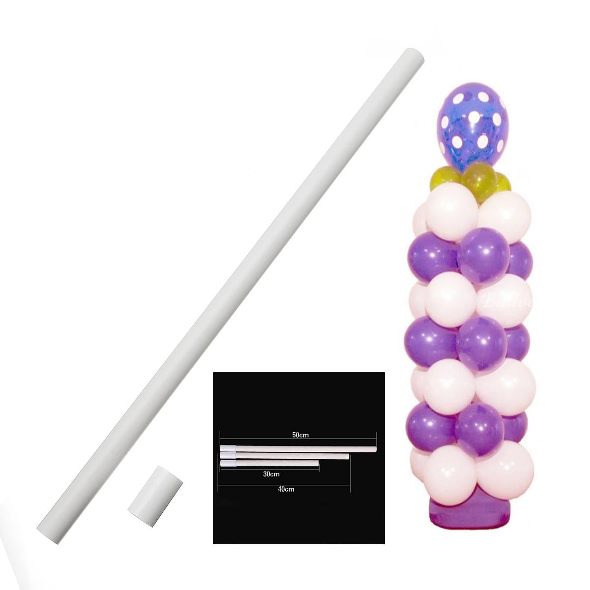 Plastic Pole Sticks for Arch Column Balloons Base Stand Wedding Party Decorations