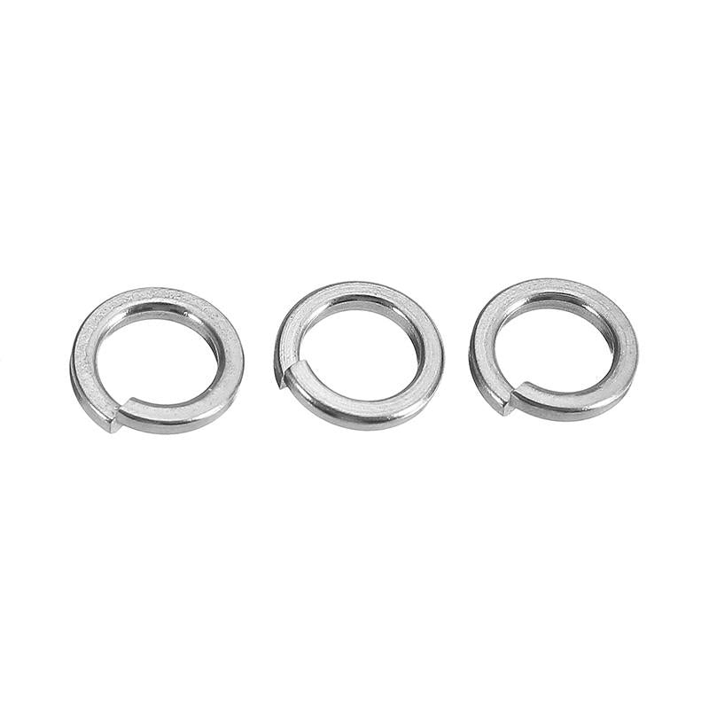 100Pcs M4 304 Stainless Steel Split Lock Washers Spring Washers