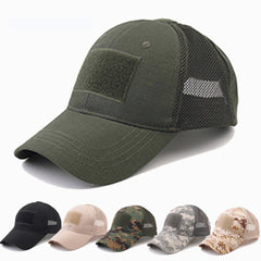 Adjustable Baseball Cap Tactical Summer Sunscreen Hat Camouflage Military Army Breath Net