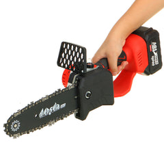 8 Inch Cordless Brushless Electric Chain Saw W/ 4Ah Battery Rechargeable Chainsaw