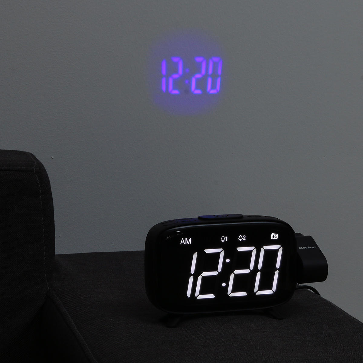 Digital LED Projector Projection FM Radio Snooze Alarm Clock