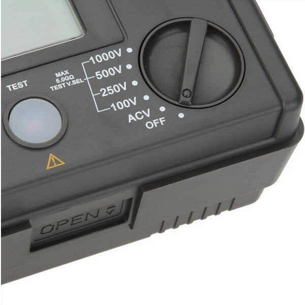 1000V Insulation Resistance Meter Ground Tester MegOhmmeter Volt Meterr with LCD Backlight