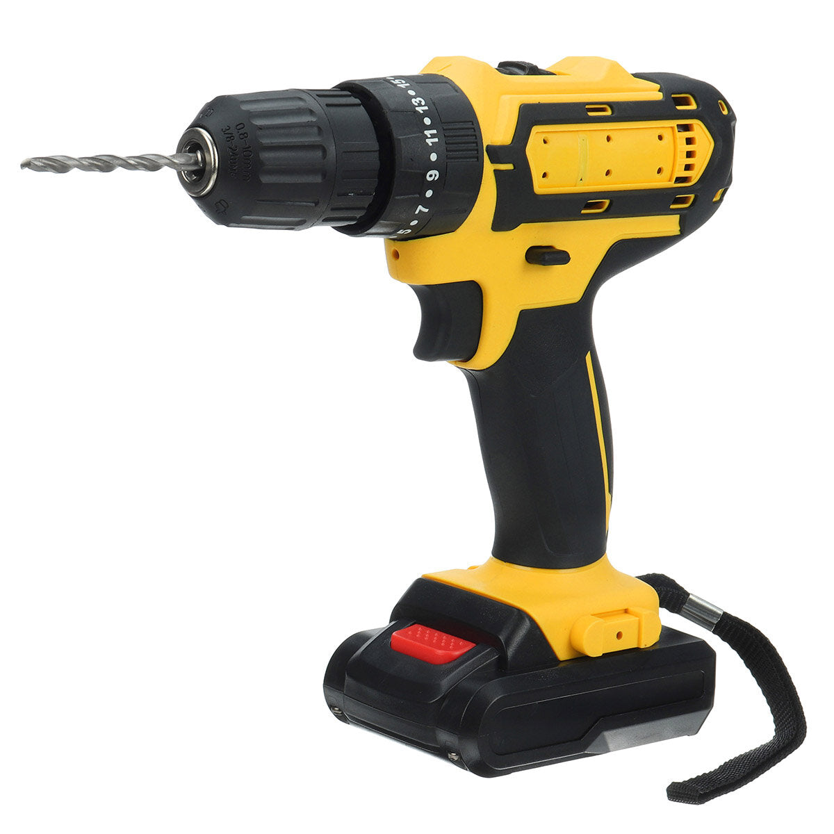 Cordless Rechargeable Electric Drill Screwdriver LED Portable Metal Wood Drilling Tool W/ 1/2pcs Battery & Storage Box