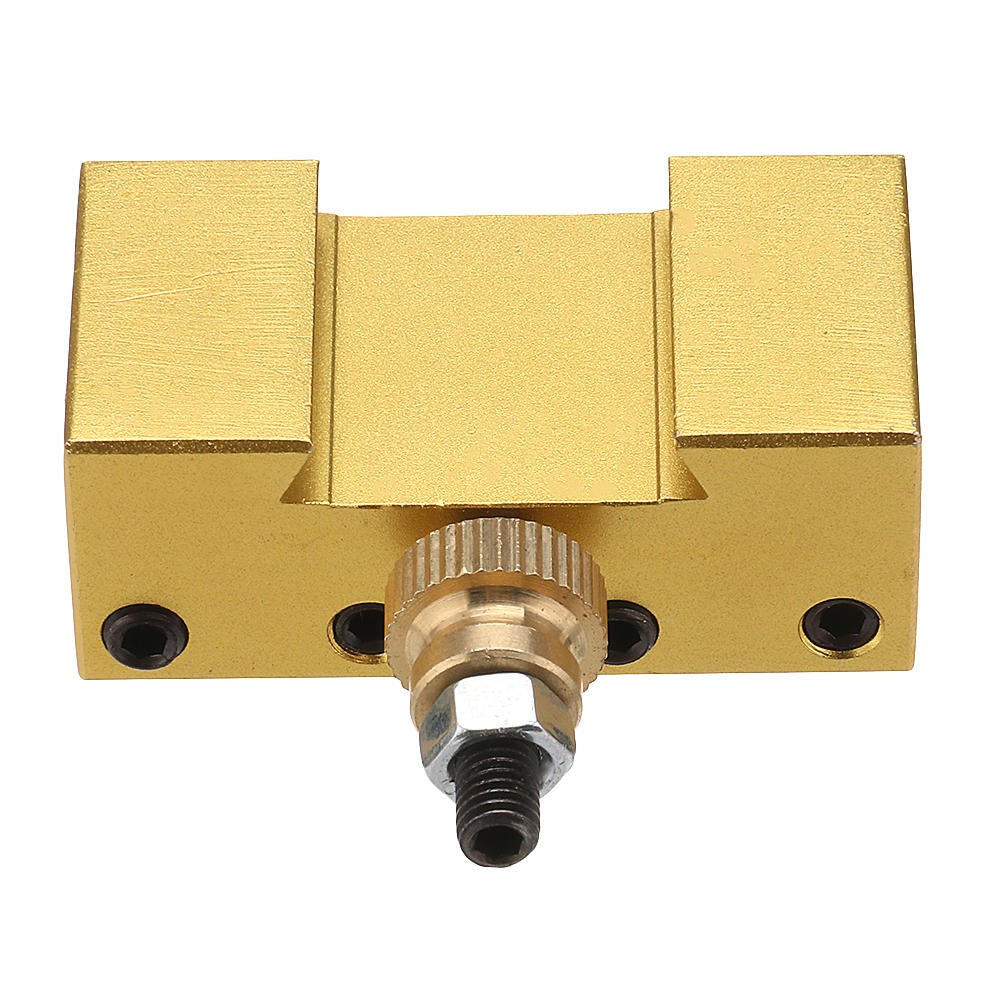 1/4-3/8 Inch 20x25x50mm Aluminum Turning and Facing Holder for Quick Change Tool Post Holder Gold