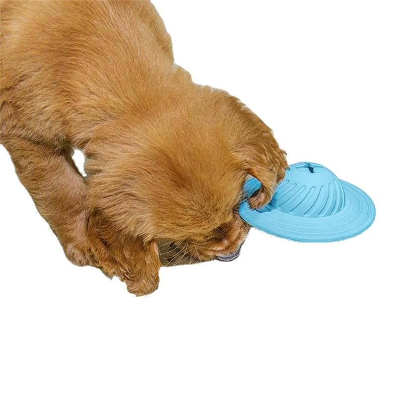 Pet Biting Flying Disk Multi-function Leaking Device Biting Toys Non-Toxic