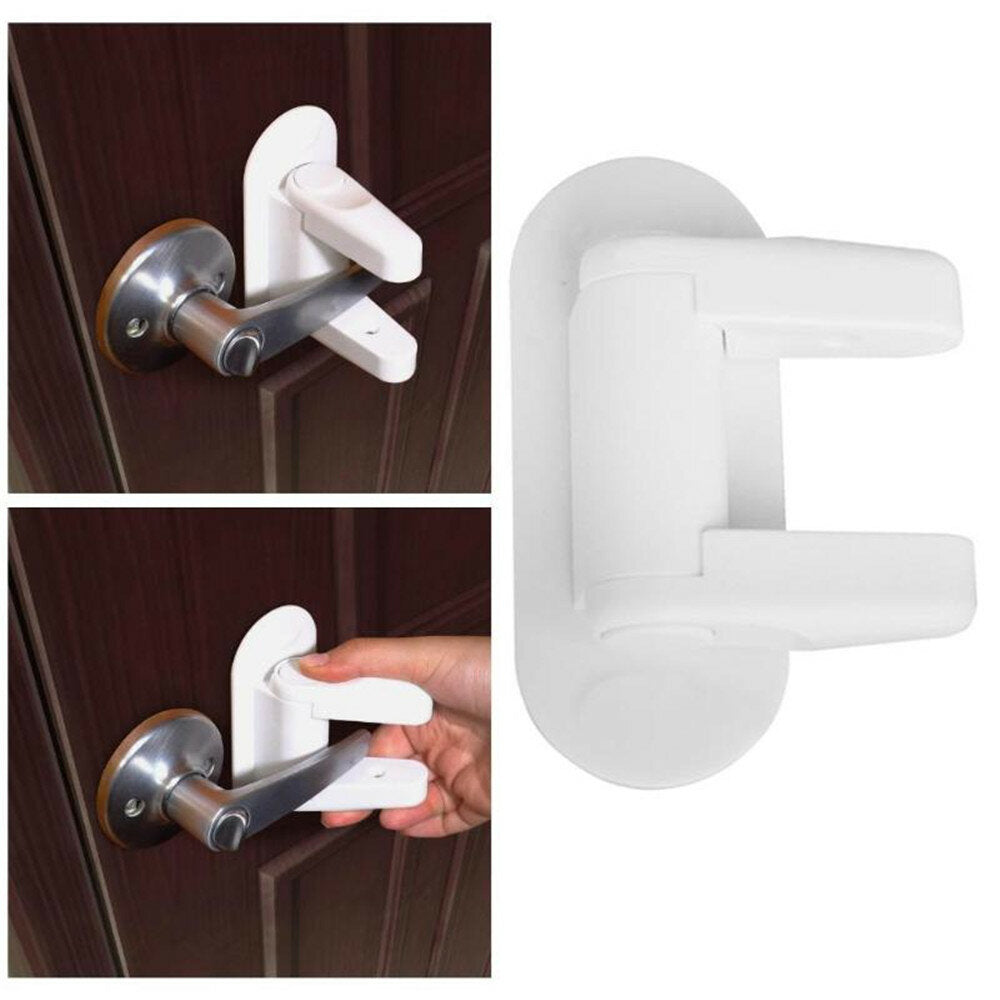 Baby Safety Lock Door Lever Lock Safety Child Proof Doors 3M Adhesive Lever Handle