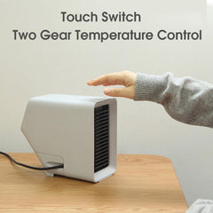 Electric Heater 50° Dual Angle, 2-Gear Touch Control PTC Ceramic for Office/Home