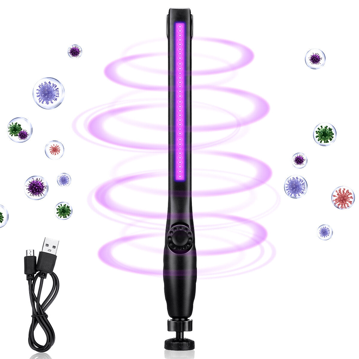 Portable UV Sterilization Lamp,Handheld UV Lights Sterilizer, Uvc Anti-Bacterial Rate 99% Ultraviolet Disinfection Lamp