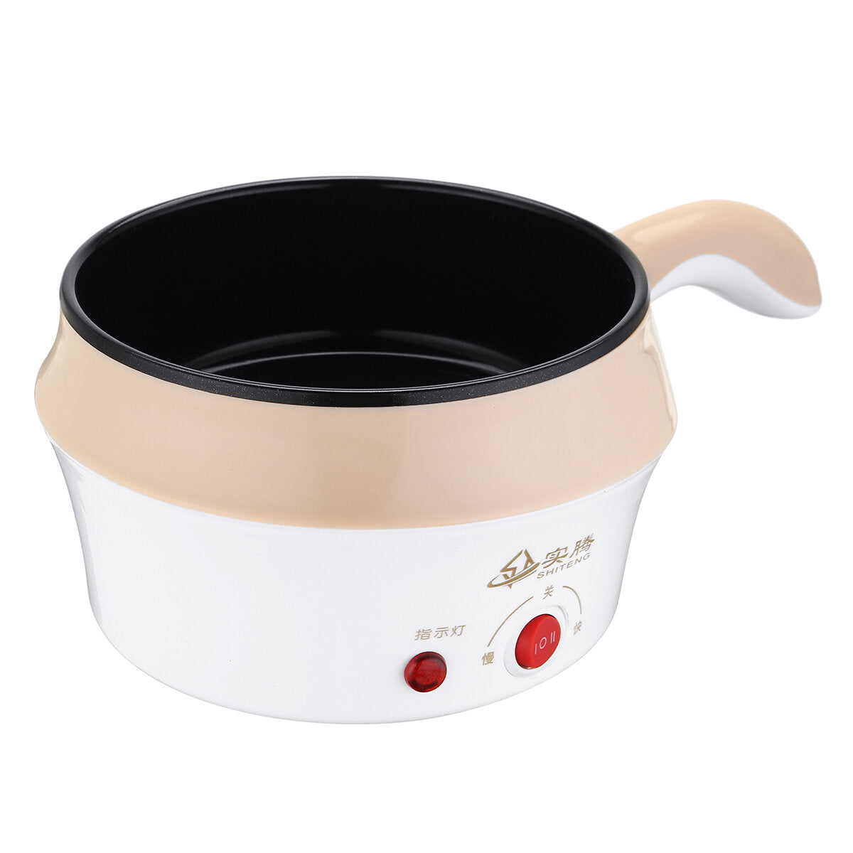 1.8L Double-Layer Stainless Steel Mini Electric Pot Pan Cooker Cooking Fry Stew