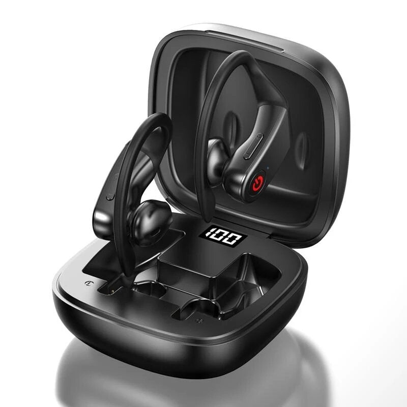 bluetooth 5.0 TWS Earphone LED Display Low Latency 8D Stereo Gaming Noise Cancelling Headset With Mic