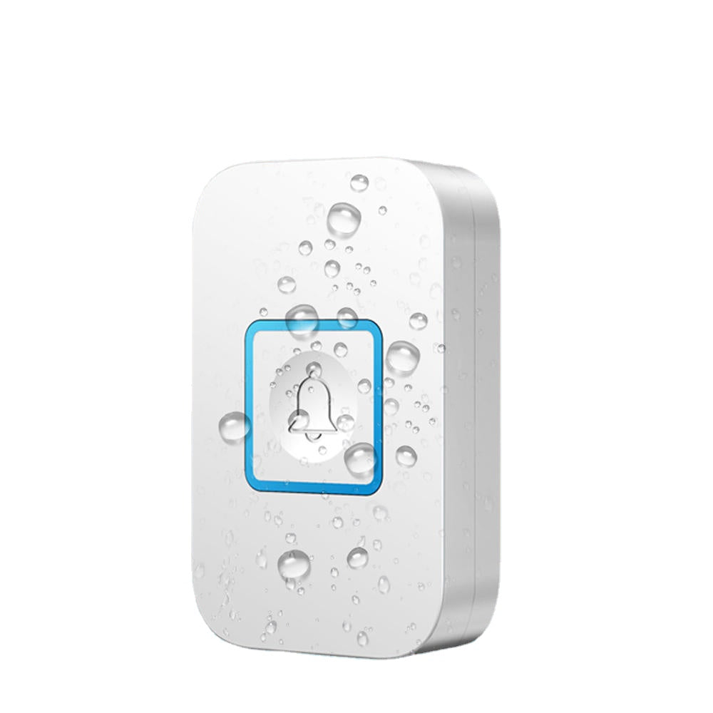 1 Receiver 1 Transmitter EU Plug 300M Remote Control Waterproof Intelligent Indicator Light Wireless Doorbell