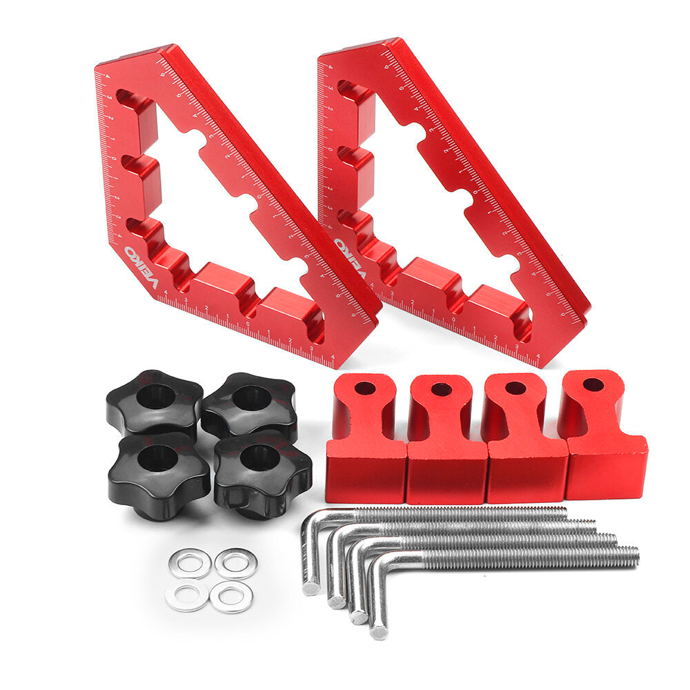 45 & 90 Degree Woodworking Angle Clamps - Aluminum Alloy Corner & Board Fixing