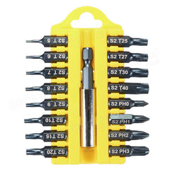 17Pcs 1/4 Hex Shank Screwdriver Bits Set Torx Phillips Electric Screwdriver Bits with Holder