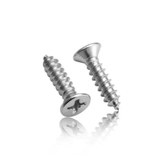 100Pcs M2.3 304 Stainless Steel Cross Flat Head Self Tapping Screw Wood Screws Speaker Screws Optional Length