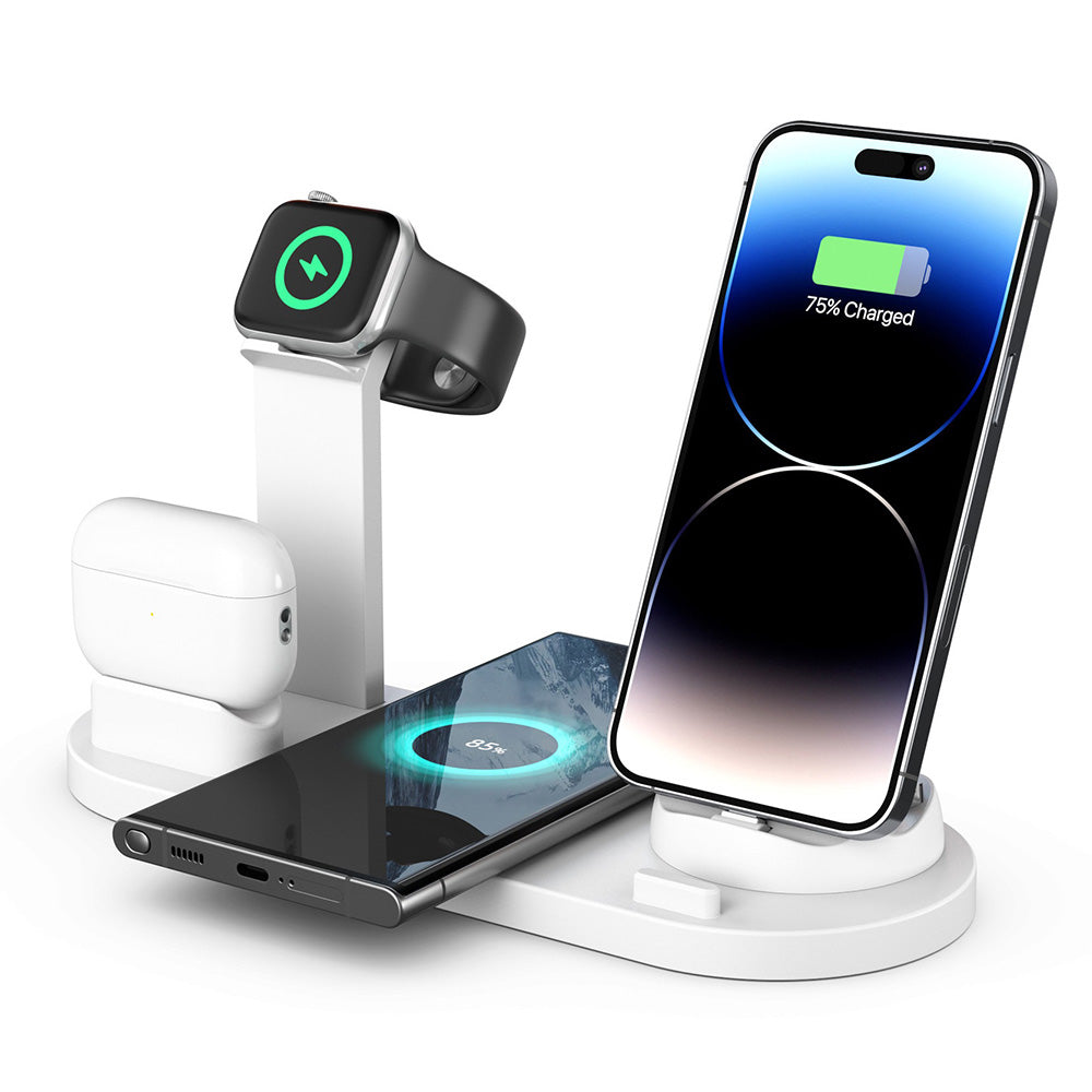 Fast Wireless Charger Pad & Stand for iPhone, Samsung, Hui, AirPods, Watch