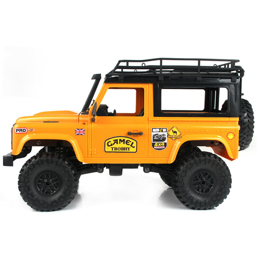 1/12 2.4G 4WD RC Car w/ Front LED Light 2 Body Shell Roof Rack Crawler Off-Road Truck RTR Toy