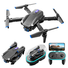 ELF WiFi FPV with 6K Dual HD Camera 50x ZOOM Altitude Hold Mode LED Foldable RC Drone Quadcopter RTF