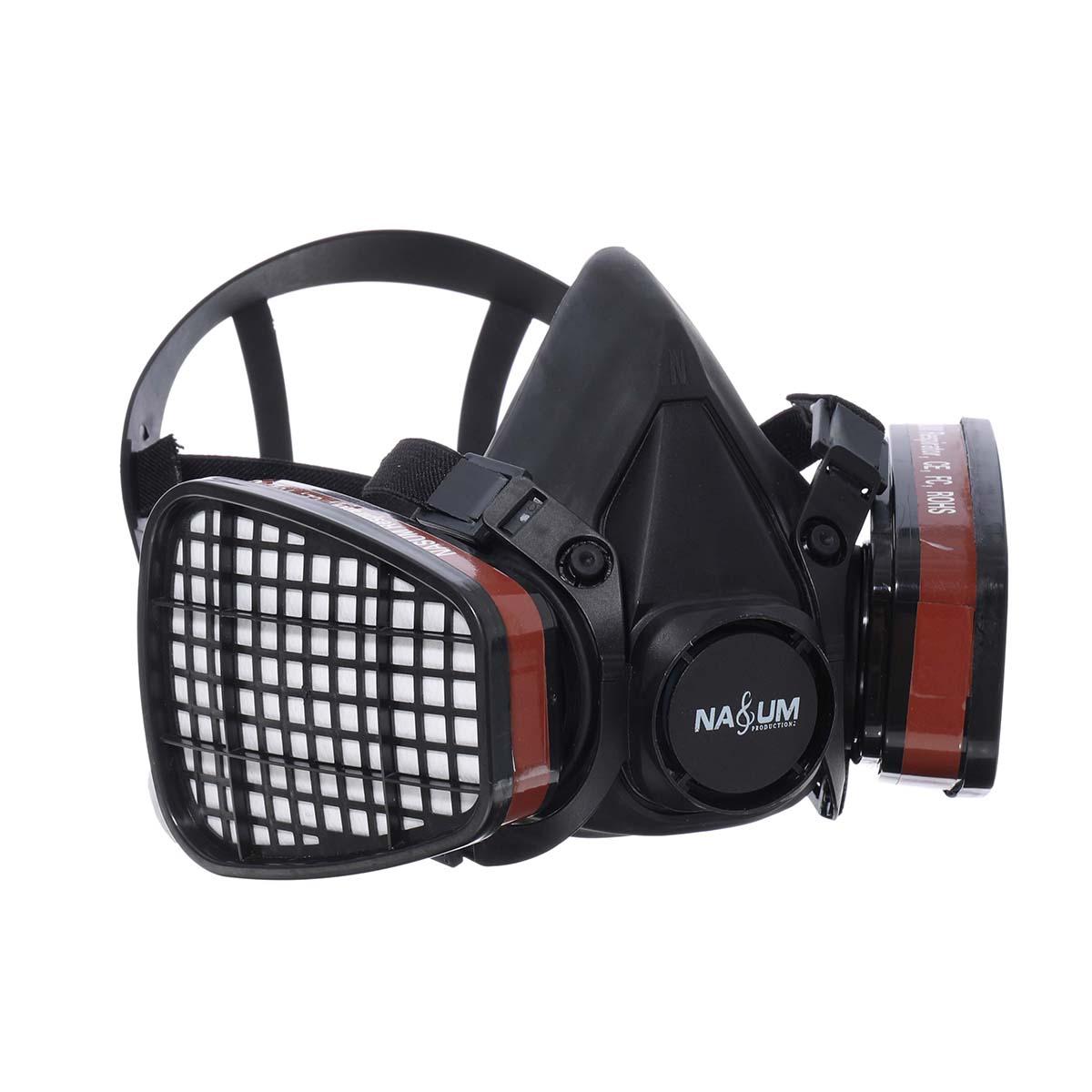 Half Face Gas Mask Respirator Painting Spraying Safety Work Filter Dust Mask