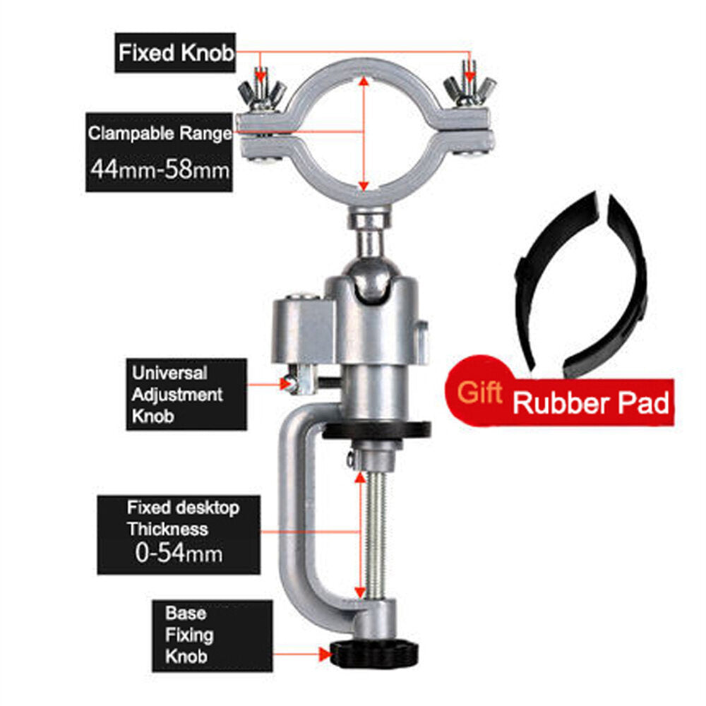 360degree Rotary Tool Holder - Multifunctional Bench Clamp & Drill Bracket