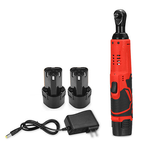 12V 4000mAh 3/8" 65N.m Battery Ratchet Handheld Electric Wrench Set with 1/ 2 Batteries