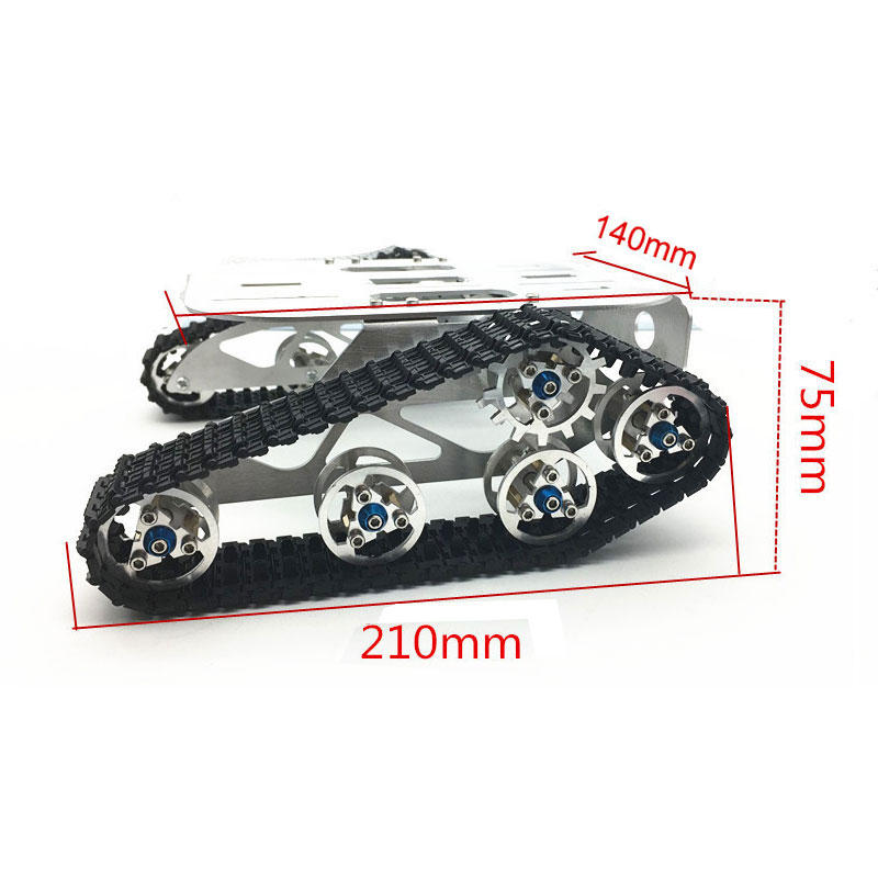 DIY Smart Robot Tank Tracked Car Tank Chassis Kit with Crawler