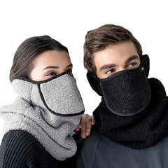 Men Women Winter Warm Cold Dustproof Face Mask Breathable Warm Ears Outdoor Cycling Ski Travel Mouth Face Mask
