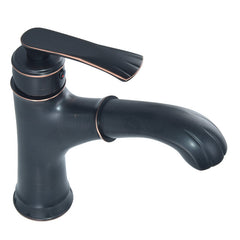 Copper Bathroom Basin Faucet Pull Out Spring Sprayer Tap Hot and Cold Water Single Hole Deck Mount Mixer