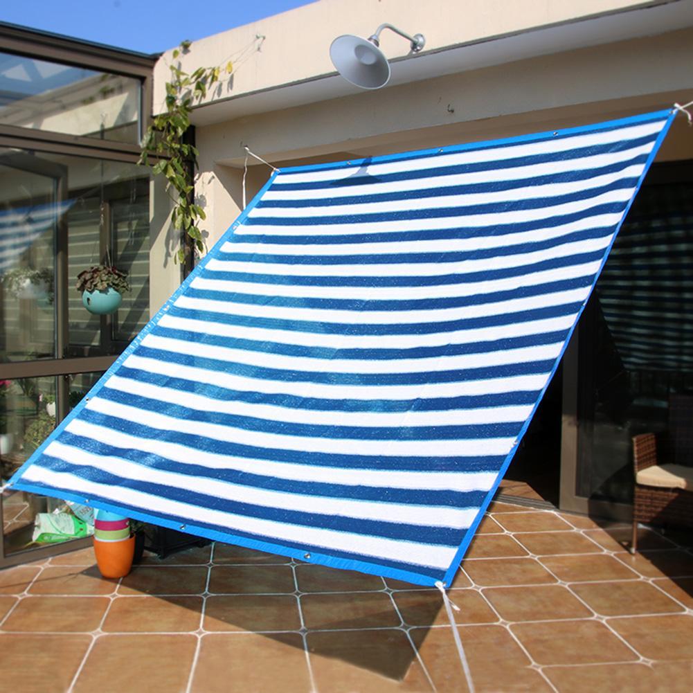 100GSM HDPE Rectangle Sun Shade Sail Anti-UV Outdoor Patio Garden Tent Sunshade Net With 5m Rope