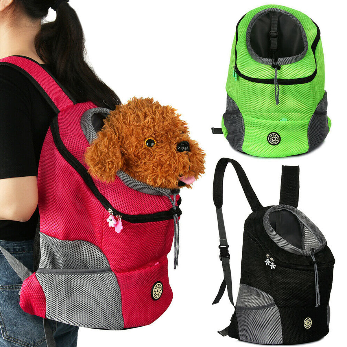 Pet Dog Shoulder Bag Small Dog Travel Mesh Backpack Breathable Portable Outbound Travel Pet Bag