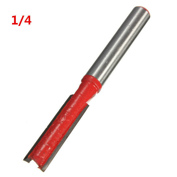 1/4 Inch Straight Shank Router Bit Wood Working Cutter 1/2 Flute Carving Cutter