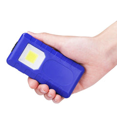 3W Portable COB Pocket Work Light Magnetic Pen Clip Camping Lamp Car Inspection Flashlight