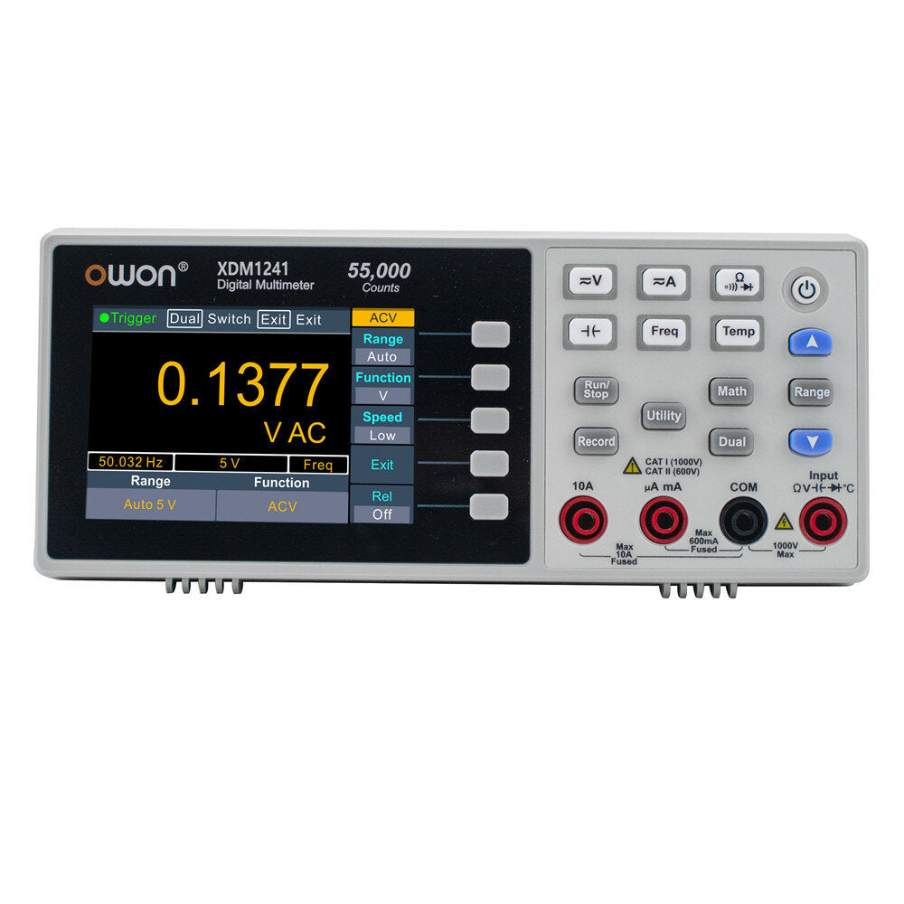 USB Digital Multimeter 55000 Counts Universal Desktop Multimeters Meter with 3.5-inch TFT LCD Screen