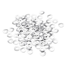 100Pcs M3 M4 304 Stainless Steel Spring Wave Washer Elastic Curved Gasket Pad Assortment Kit